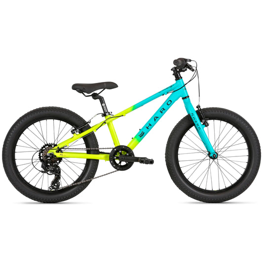 Bicicleta HARO Montaña FLIGHTLINE PLUS R20 7V. Niño Frenos ”V” Aluminio Turquesa/Amarillo Talla:UN