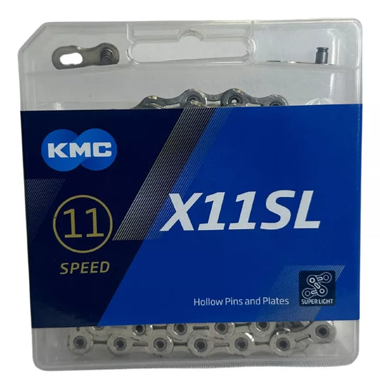 Cadena KMC X11SL para Bicicleta - 118 Links, Color Plata: Rendimiento Superior y Compatibilidad Universal