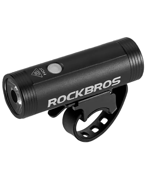 Foco LED de Bicicleta ROCKBROS Compacto y Potente, Recargable por USB