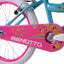 Bicicleta BENOTTO BMX FLOWER POWER R20 1V. Niña Acero Aqua/Rosa Brillante