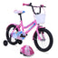 Bicicleta BENOTTO BMX SAFARI R16 1V. Niña Ruedas Laterales, con Casco Acero Rosa