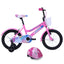 Bicicleta BENOTTO BMX SAFARI R16 1V. Niña Ruedas Laterales, con Casco Acero Rosa