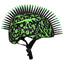 Casco C-PREME RASKULLZ T-REX BONEZ MOHAWK Negro/Verde