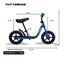 Bicicleta Balance HAPTOO C/LLA EVA R12 Azul