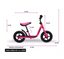 Bicicleta Balance HAPTOO C/LLA EVA R12 Rosa