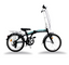 Bicicleta MONK FLINK PLEG ALU E-SHI R20 7V Negro/Aqua