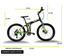 Bicicleta Monk KLAMP Plegable AMORT R26 24V Negro/Verde