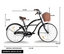 Bicicleta CRUSIER MONK ALU R26 1V Negro