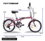 Bicicleta MONK FLINK Plegable ALU E-SHI R20 7V Rosa